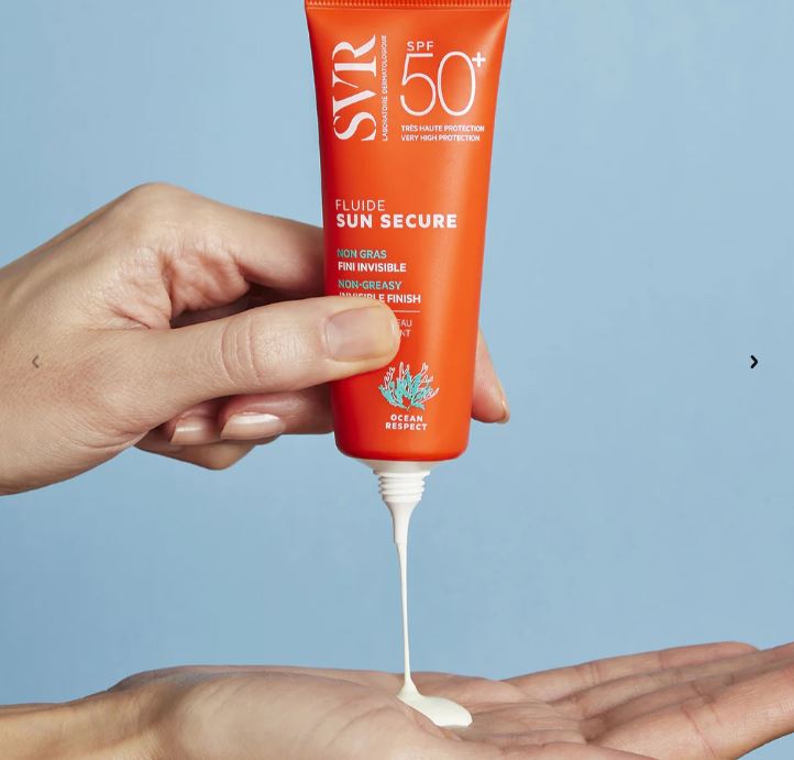 SVR SUN SECURE Fluide SPF50 Face Cream for Hypersensitive Skin - All ages (50ML)