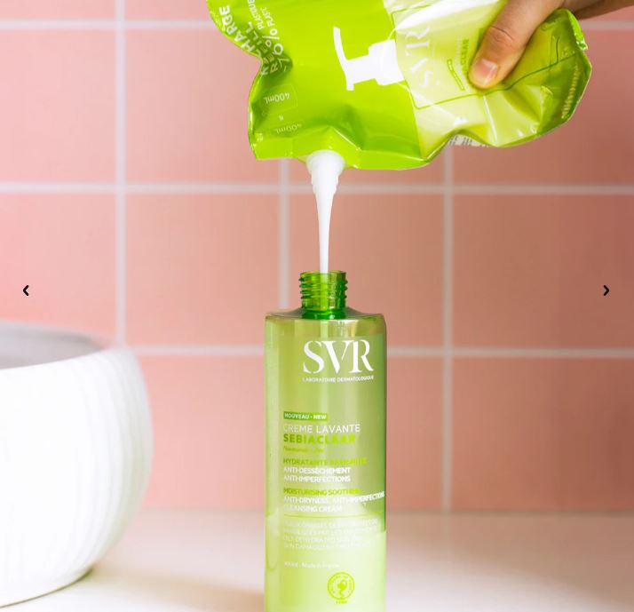 SVR SEBIACLEAR Crème Lavante (Face + Body) - Oily & Blemish Prone Skin (400ml)