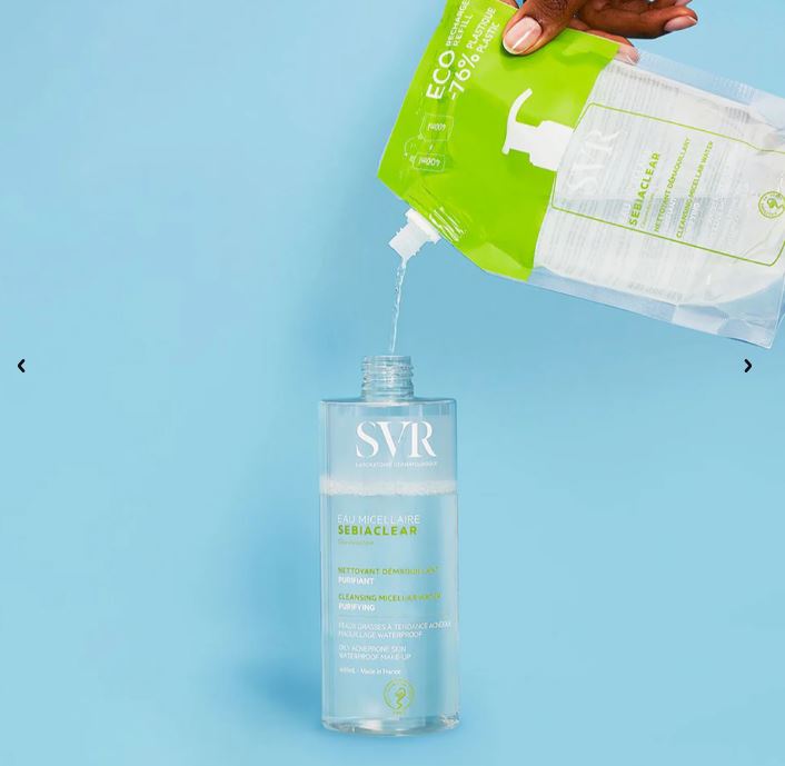SVR SEBIACLEAR Micellar Water (spot, blemish, oily-prone skin) - Travel Size (75ml)