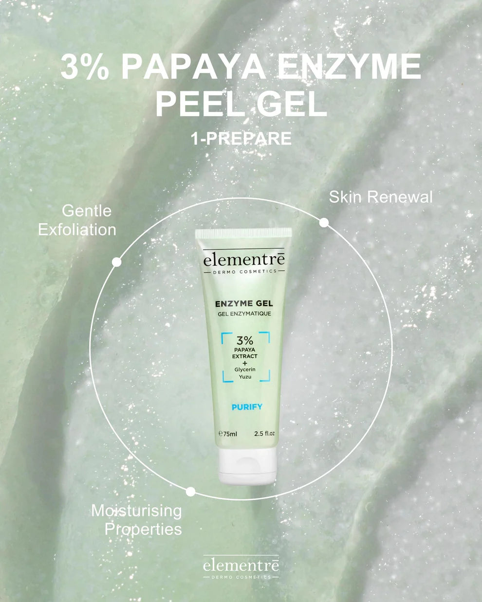Elementre Enzyme Peel Gel - 3% Papaya (75ml)