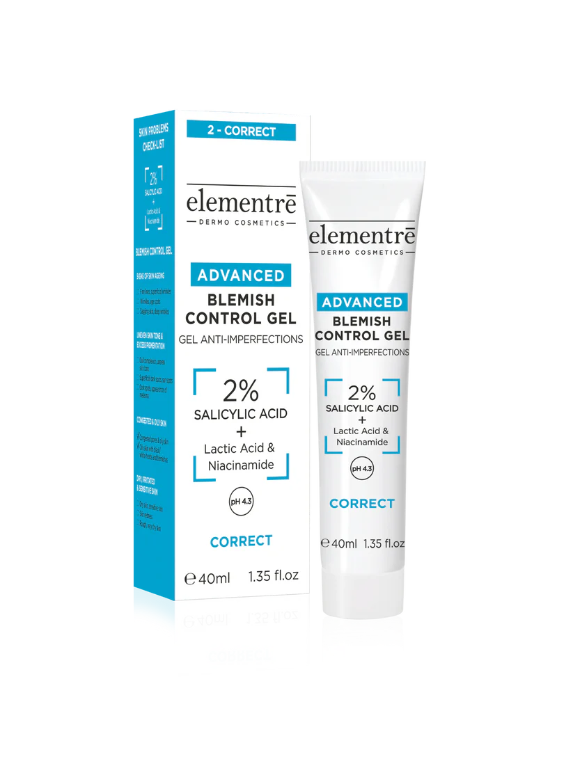 Elementre BLEMISH CONTROL GEL - 2% Salicylic Acid (40ml)