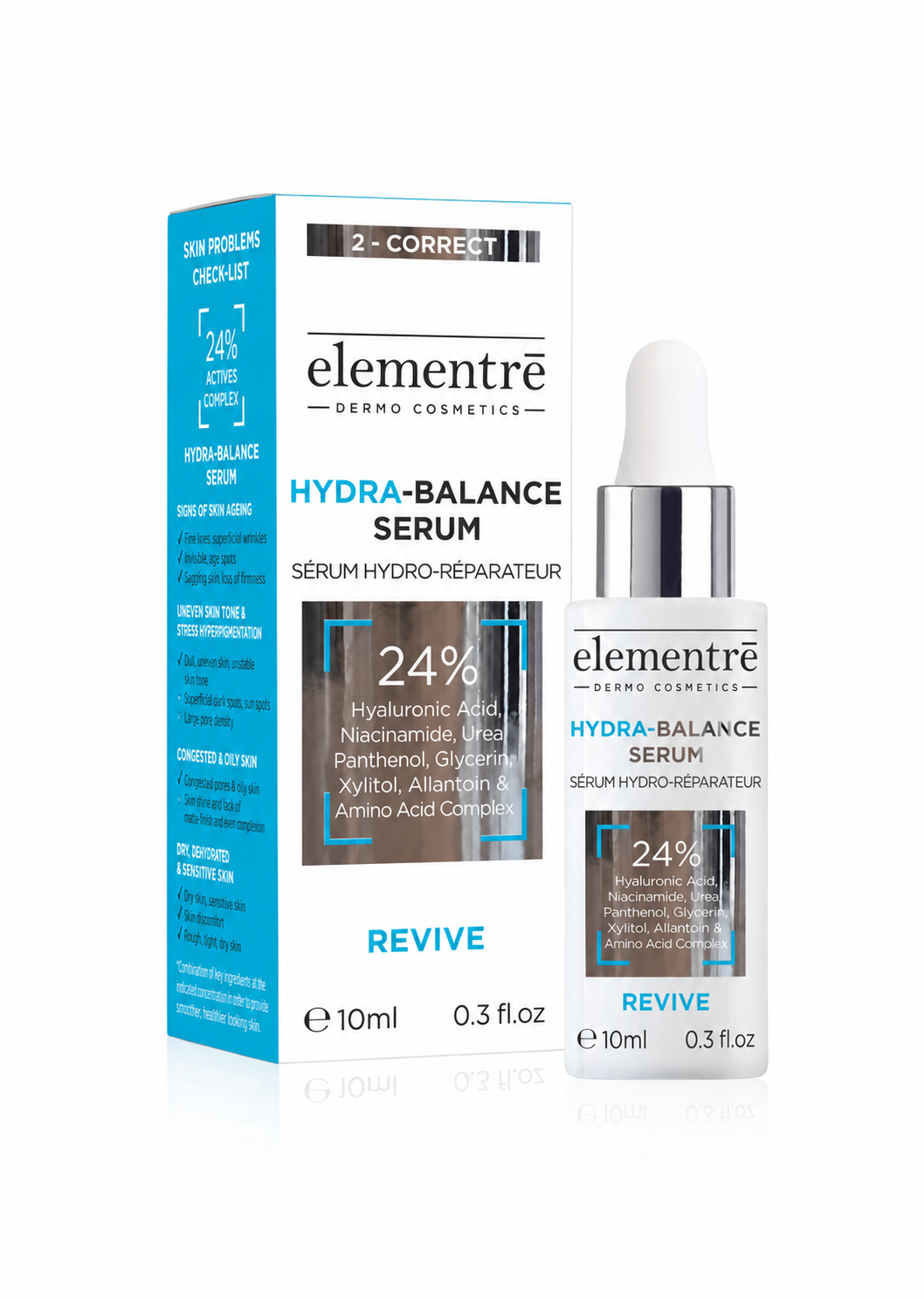 Elementre Hydra Balance Serum - 24% Ultimate Hydrating & Appeasing Complex 10ml