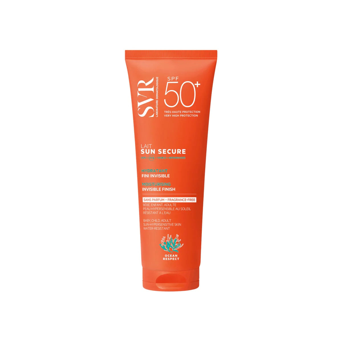 SVR SUN SECURE SPF50+ Lait fragrance-free invisible finish moisturising lotion (250ml)