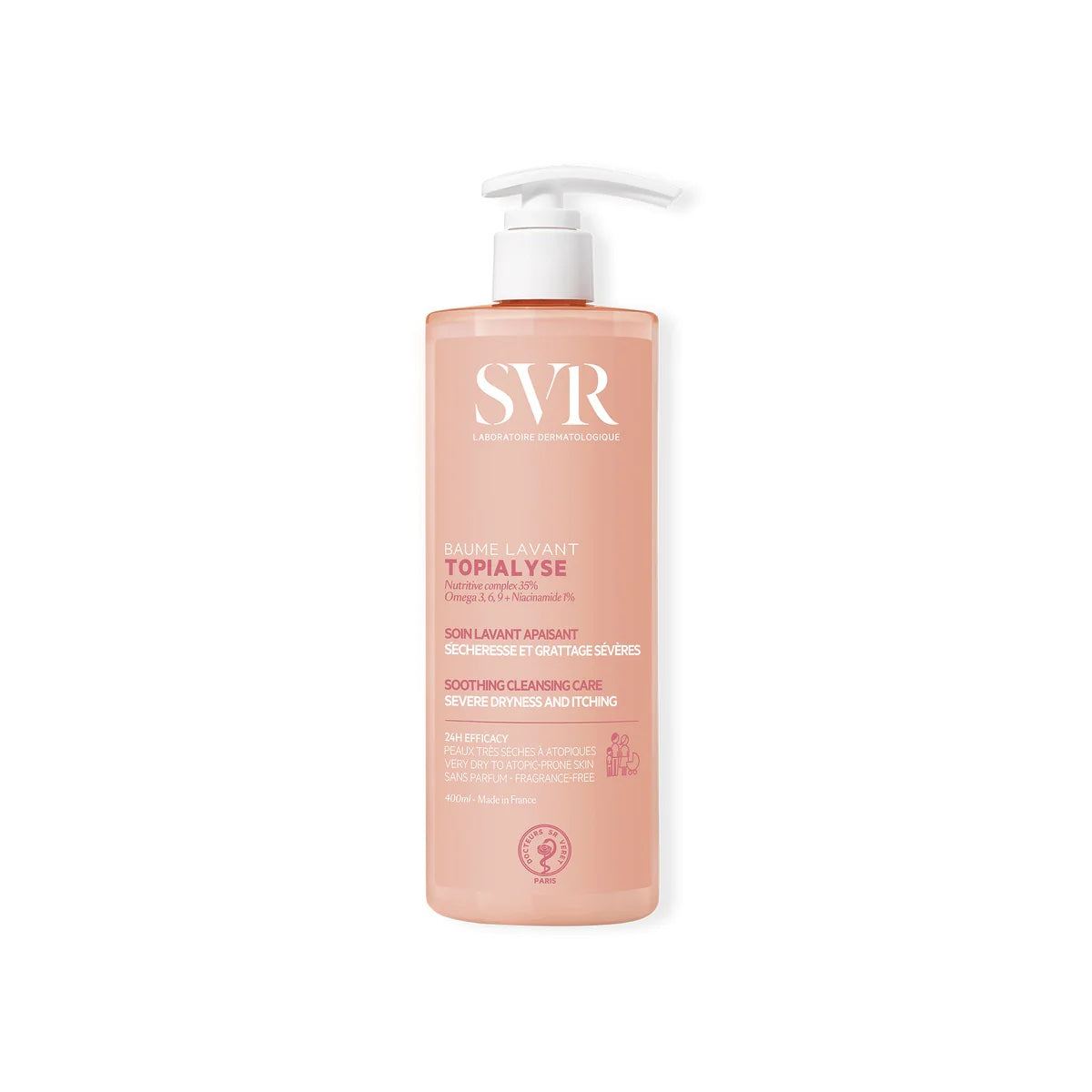 SVR TOPIALYSE Balm Wash (Hair, Face & Body) - All ages (400ml)